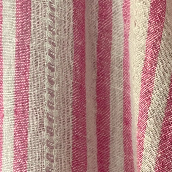 Rails Jamie Sleeveless Button Down in Pink & White Kokomo Stripe Print. Size M. - Picture 8 of 12